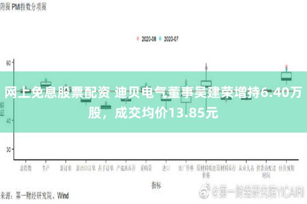 网上免息股票配资 迪贝电气董事吴建荣增持6.40万股，成交均价13.85元