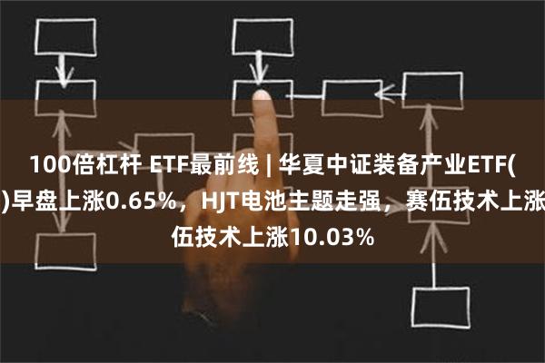 100倍杠杆 ETF最前线 | 华夏中证装备产业ETF(516320)早盘上涨0.65%，HJT电池主题走强，赛伍技术上涨10.03%