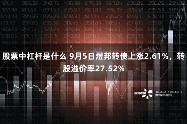 股票中杠杆是什么 9月5日煜邦转债上涨2.61%，转股溢价率27.52%