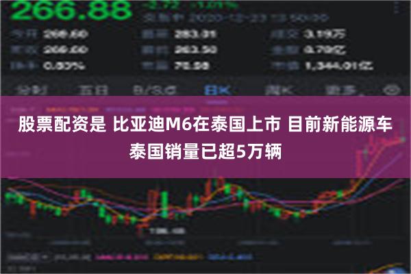 股票配资是 比亚迪M6在泰国上市 目前新能源车泰国销量已超5万辆