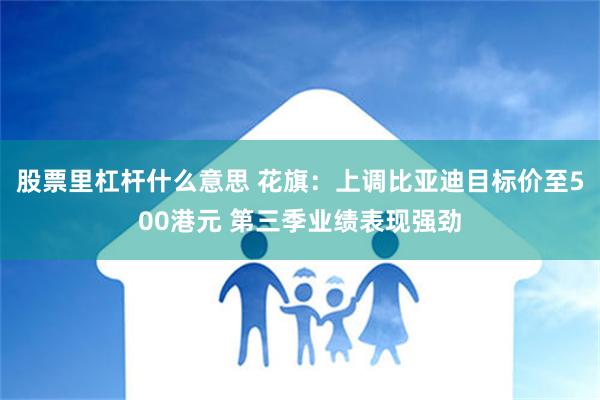 股票里杠杆什么意思 花旗：上调比亚迪目标价至500港元 第三季业绩表现强劲