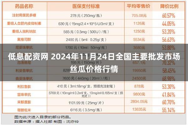 低息配资网 2024年11月24日全国主要批发市场丝瓜价格行情